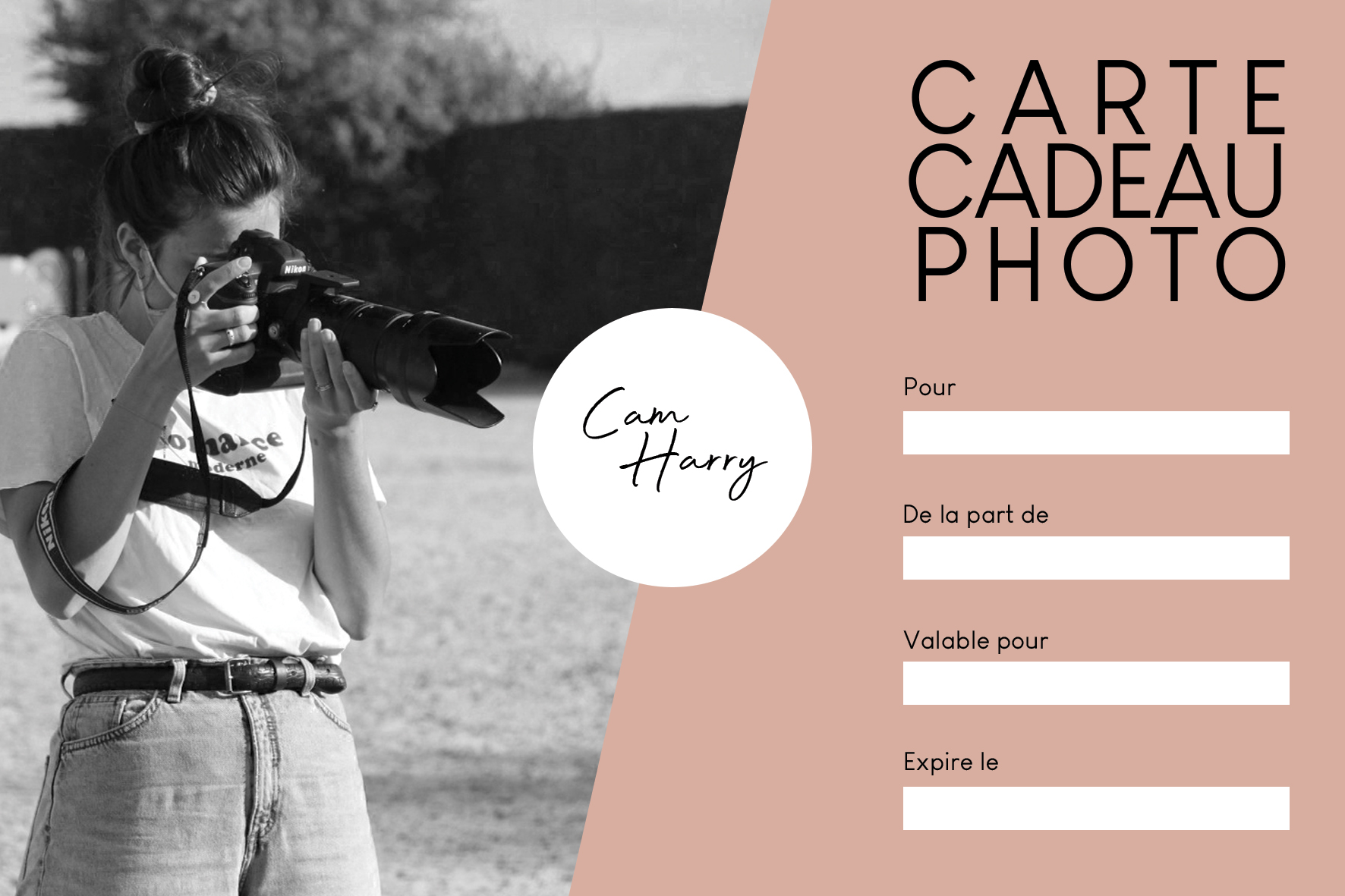 carte cadeau photo
