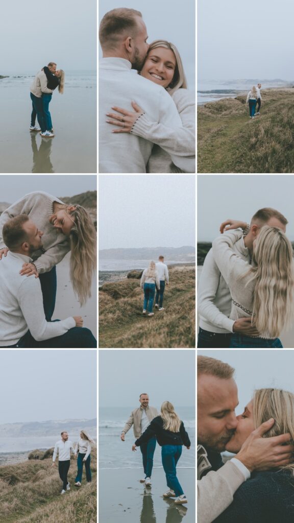 Photo de couple à Wimereux près de Boulogne-sur-mer, côte d'opale. Photographe de portrait